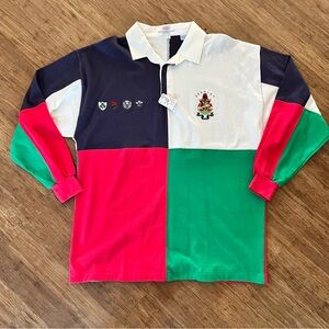 VNTG The English Sports Shop Bermuda Quad-Block Rugby Shirt - XL - Home Nations